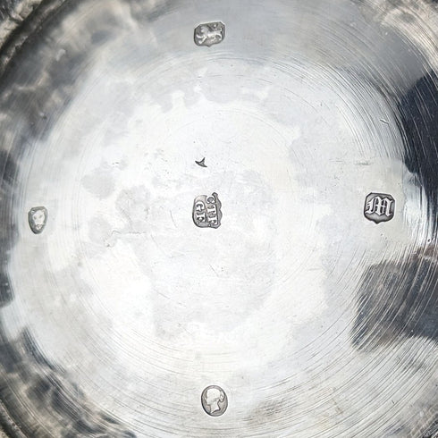 1847年 英国アンティーク 純銀製 メロン型ティーポット 696g Charles&George